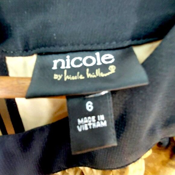 Nicole Miller Keyhole Sleeveless Halter Leopard 60s Mod Glam Cocktail Dress Sz 6 - Picture 7 of 14